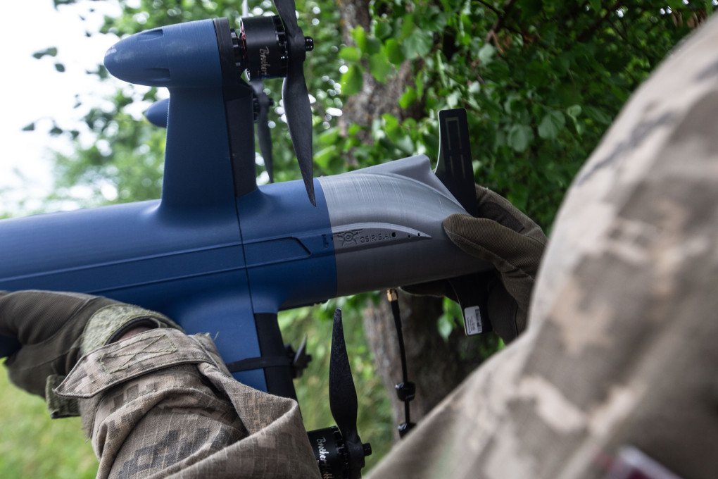 A Ukrainian soldier holds an interceptor drone manufactured by the OSIRIS AI brand near the frontline on the outskirts of the city of Sumy, Ukraine, on June 13, 2026. (Photo by Francisco Richart via Getty Images) A Ukrainian soldier holds an interceptor drone manufactured by the OSIRIS AI brand near the frontline on the outskirts of the city of Sumy, Ukraine, on June 13, 2026. (Photo by Francisco Richart via Getty Images)