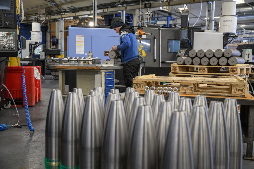 A technician works on a production line for hollow-body shells at the workshop of the “Forges de Tarbes” which produces munitions for French Caesar artillery guns, in use by the Ukrainian armed forces, in Tarbes, southwestern France on March 17, 2025. (Source: Getty Images) A technician works on a production line for hollow-body shells at the workshop of the “Forges de Tarbes” which produces munitions for French Caesar artillery guns, in use by the Ukrainian armed forces, in Tarbes, southwestern France on March 17, 2025. (Source: Getty Images)