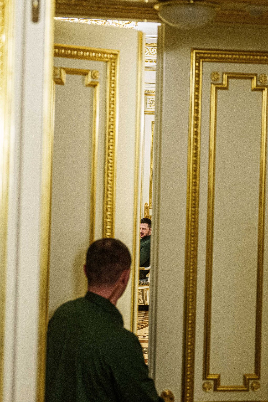 FEB 25 — Ukrainian President Volodymyr Zelenskyy. (Photo by Evgeny Maloletka)