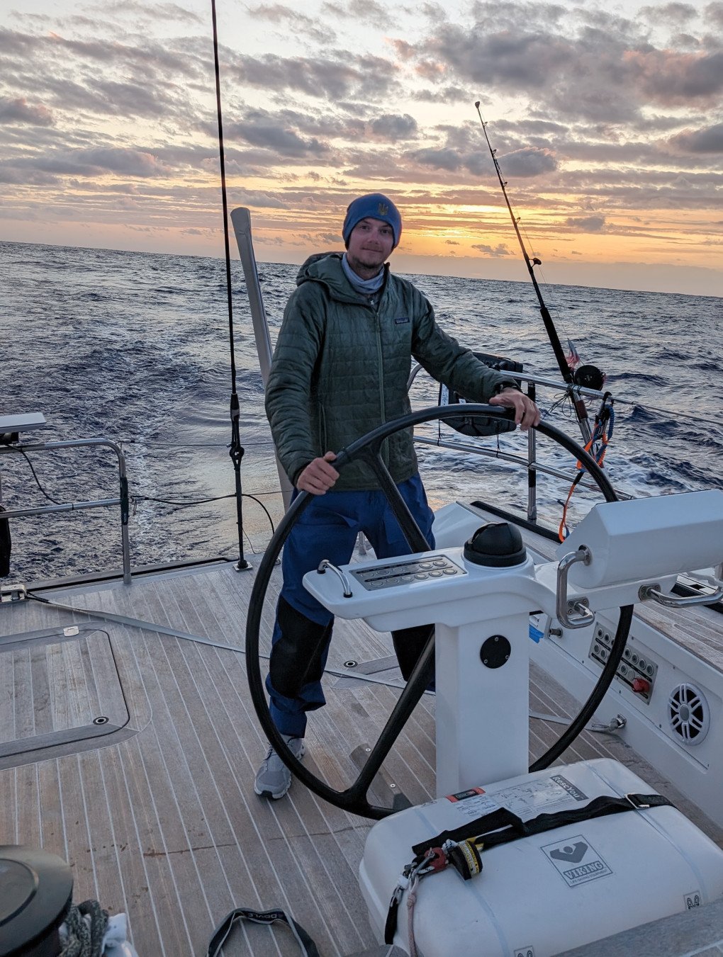 Eddy Scott, crossing the Atlantic. Photo: Anastasia Fuamanogi