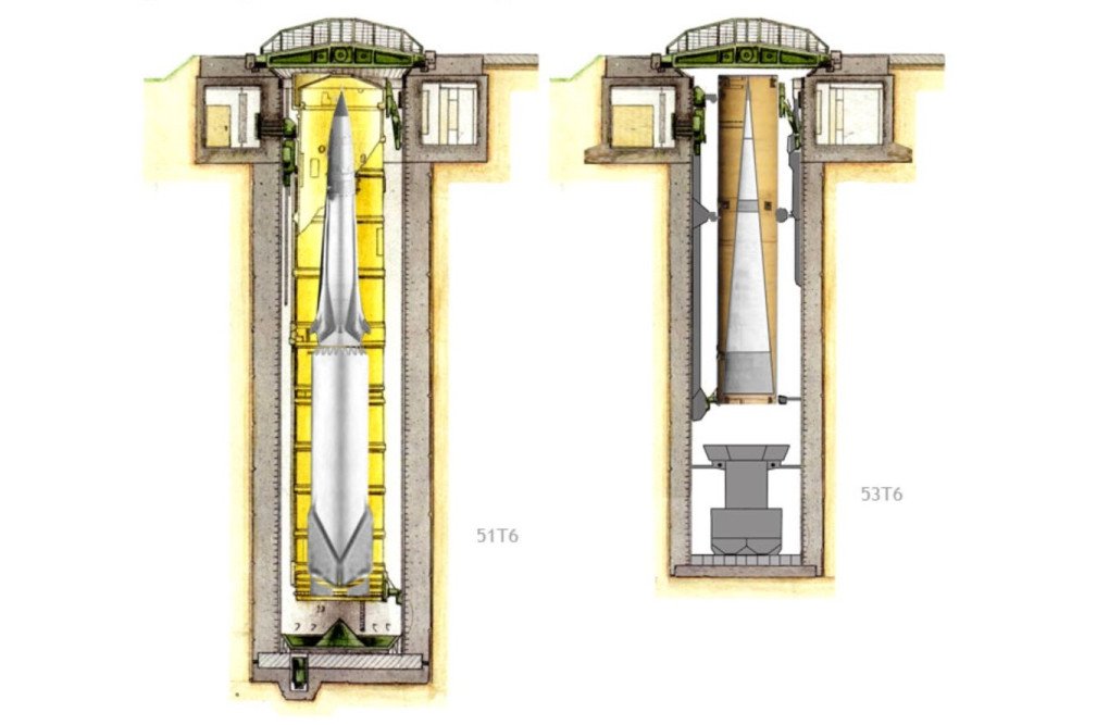 Diagram comparing the silo-based 51T6 long-range interceptor and 53T6 short-range interceptor used in Russia’s A-135 missile defense system. (Photo: Open source) Diagram comparing the silo-based 51T6 long-range interceptor and 53T6 short-range interceptor used in Russia’s A-135 missile defense system. (Photo: Open source)