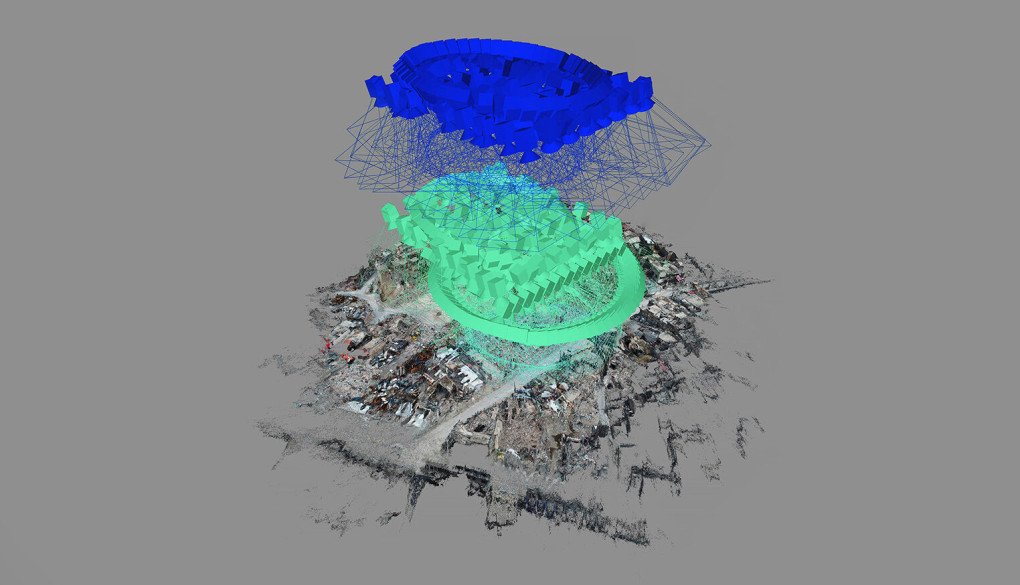 Al-Nuri Mosque in Mosul, reconstituted by Giles Price, using photogrammetry technic (source: Giles Price)