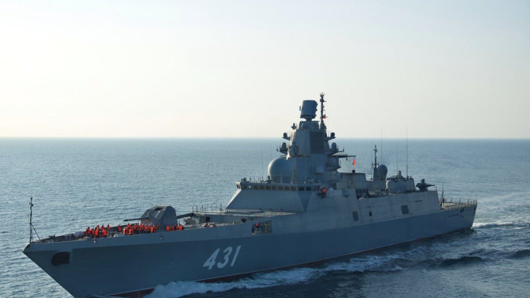 Russian Hypersonic Missile-Capable Frigate Spotted Near Germany Island After Going Dark