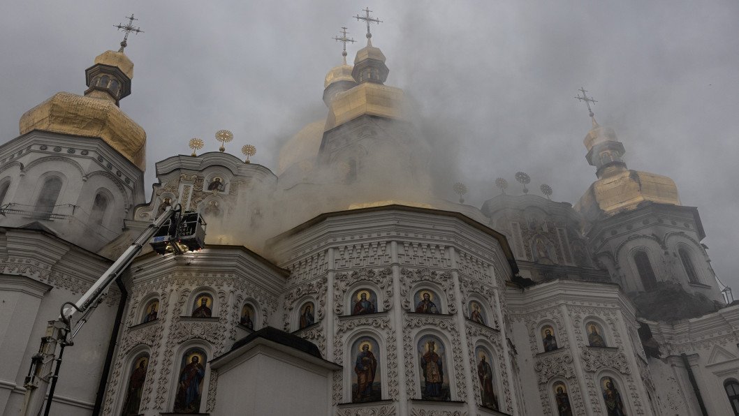 Russian Geran-2 Drone Debris Found at Kyiv Monastery After Moscow Blamed Patriot Missile