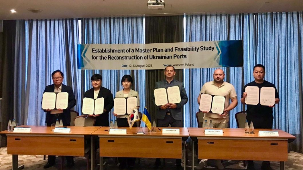 Ukraine and South Korea Sign Protocol to Jointly Rebuild Port Infrastructure