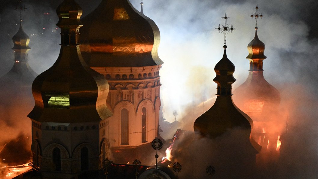 Russia Says “All Targets Hit” After It Damages a UNESCO Monastery, Film Studio, Concert Hall, and Homes Across Ukraine