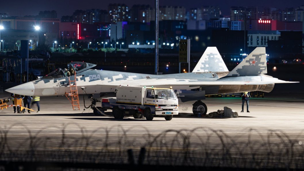 Russian Su-57 Fighter Jet Lands in China for Airshow Debut