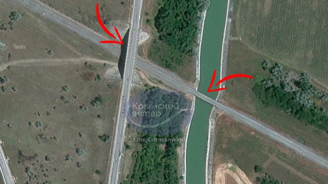 Ataque masivo con drones en Crimea: Bombardean un puente ferroviario estratégico sobre el Canal de Crimea del Norte