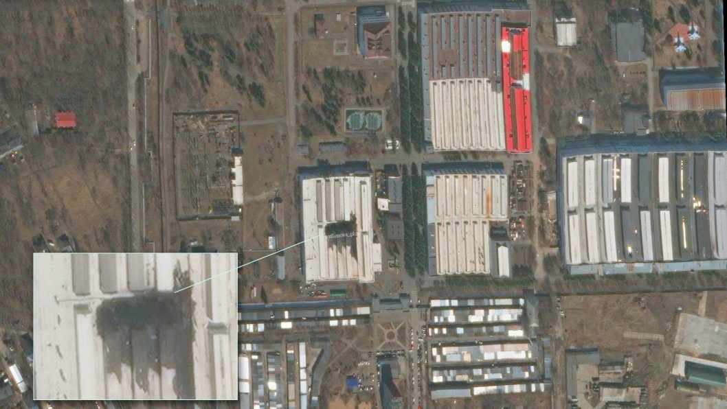 Russia’s Su-57 Program Hit as Fire Damages Critical Factory, Satellite Images Show