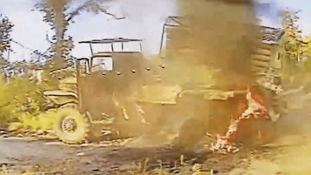 Ukrainian Combat Hawks Drones Destroy Russian Grad Launcher, Knock Out Msta-B Howitzer