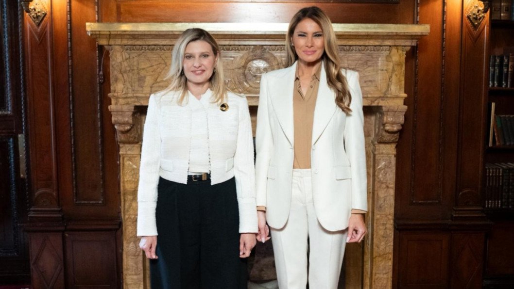 Olena Zelenska and Melania Trump Discuss Protecting Children Affected by War in Ukraine