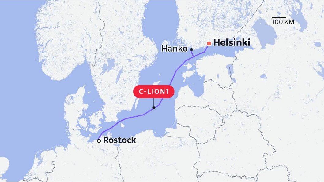 Undersea Internet Cable Connecting Finland and Germany Damaged Amid Russian Threat Warnings