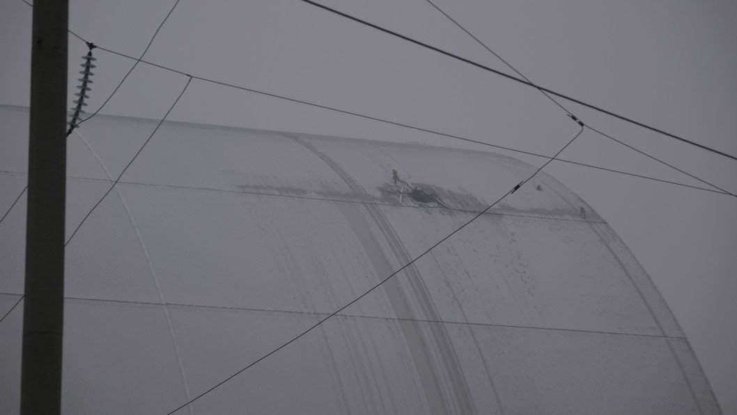 Exclusive Photos: Russian Drone Strike Leaves Visible Damage to Chornobyl Reactor Shield