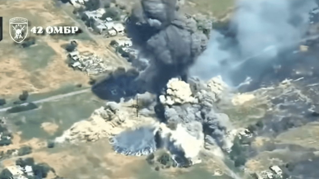 Russian Troops Tried to Stop a Ukrainian Drone—and Blew Up Their Own Ammo Depot, Video