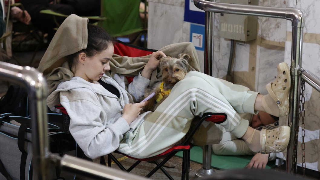 Nearly 42,000 People Sheltered in Kyiv Metro During Russia’s Overnight Air Attack