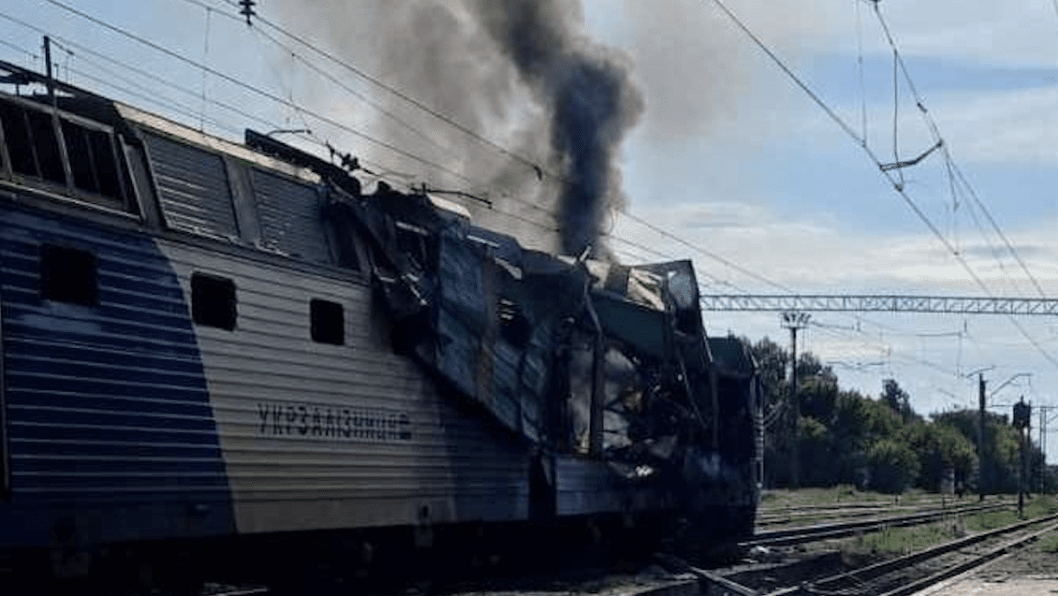 Russian Drone Hits Passenger Train After Emergency Evacuation in Dnipropetrovsk Region