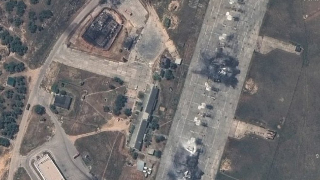 Russia Builds Aircraft Shelters at Belbek Air Base in Occupied Crimea