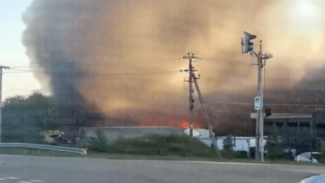 Russian Attack Damages EKO Market Logistics Warehouse in Kyiv Region