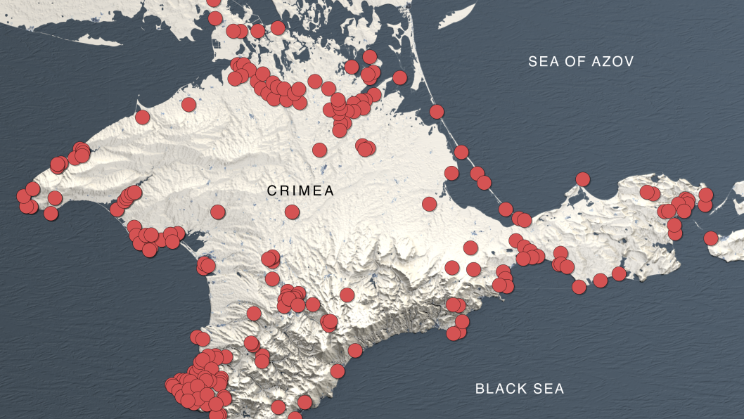 Russia Has Heavily Militarized Crimea, And Made a Human Shield for Its 233 Military Objects
