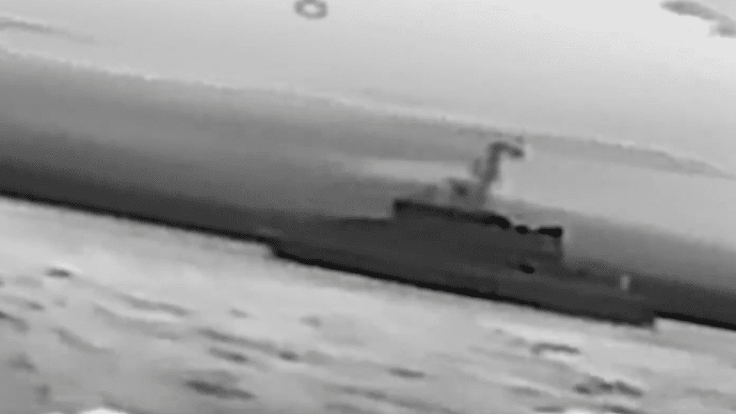 Ukrainian Naval Drones Punch Through Kerch Bridge Shield, Hit Two Russian Guard Boats, Video