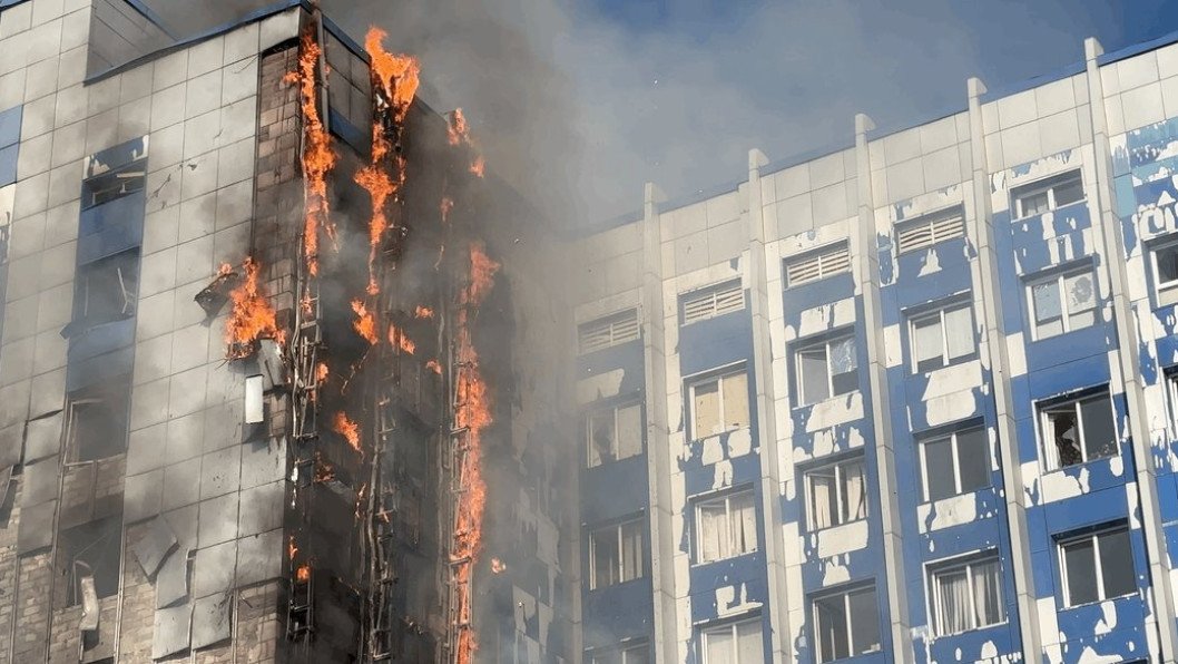 Russia Hits Central Odesa With Jet-Powered Drone, Administrative Building Damaged