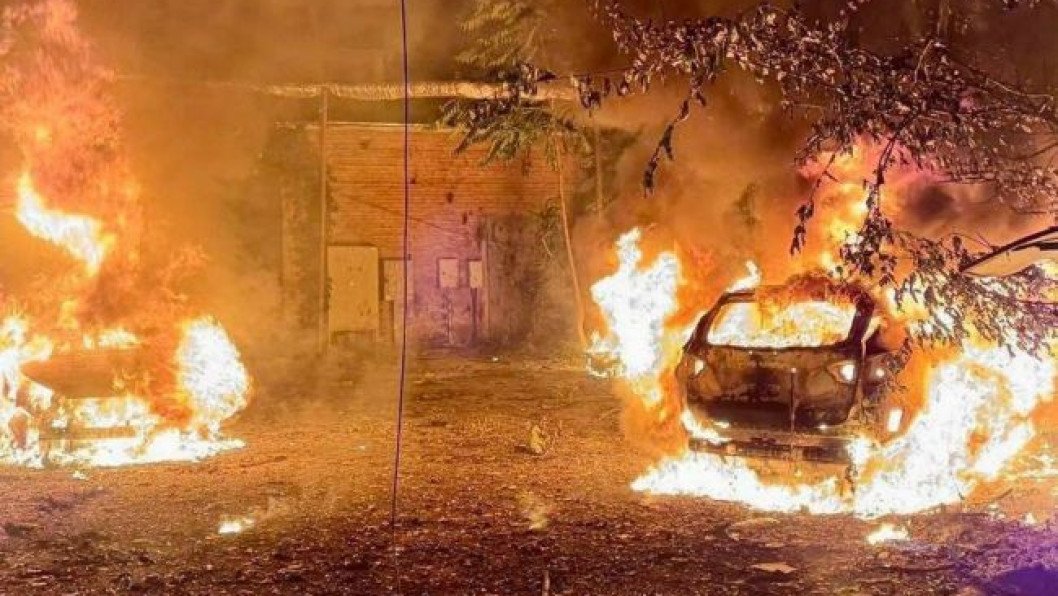 Russian Strikes Kill Two in Kharkiv, Set Dnipro High-Rise Ablaze
