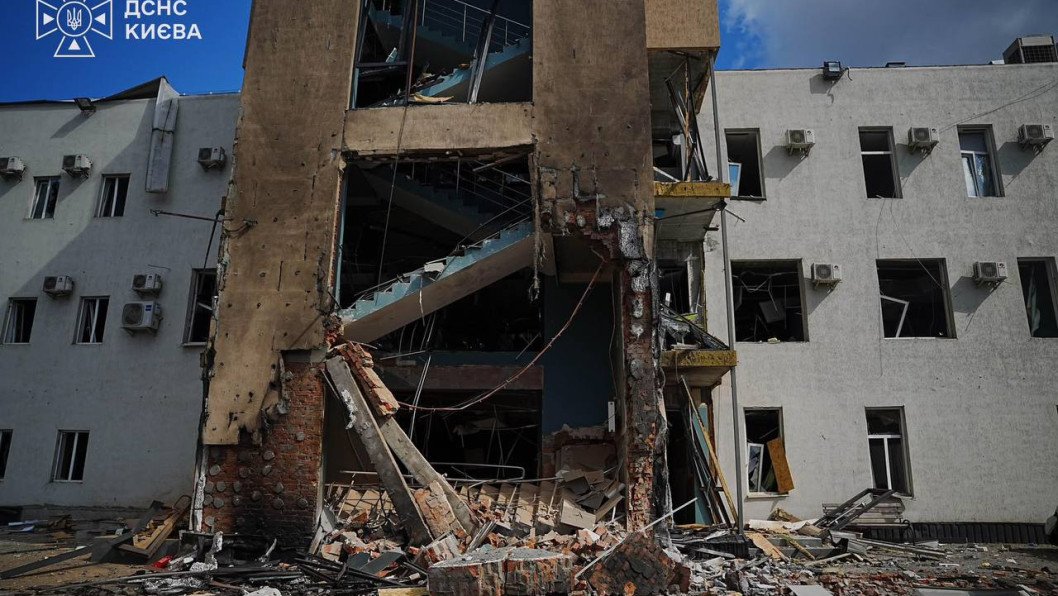 Russian Shahed Drone Strikes Kyiv TV Newsroom Mid-Broadcast, Wounding Five