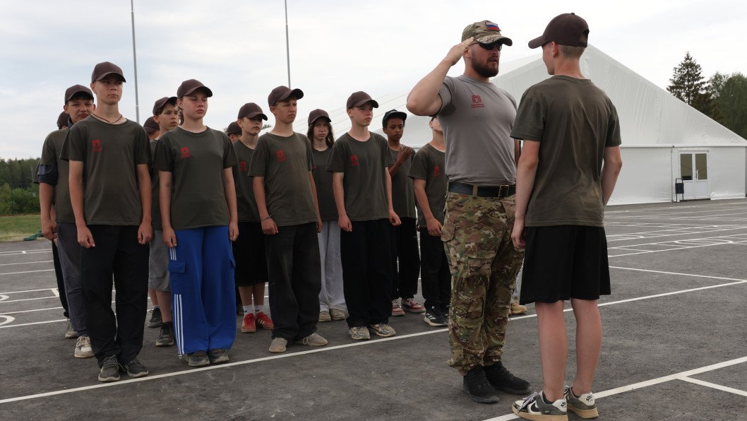 In Occupied Luhansk, Russia Uses “Sports Day” to Train Children for War