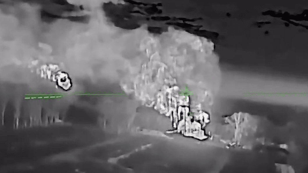 Ukraine Blows Up Russian Artillery Ammo Depot at Former Poultry Farm in Occupied Luhansk