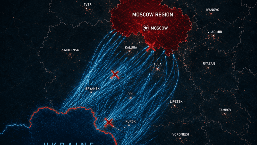 Russia Says Ukraine Launched Nearly 1,900 Drones at Moscow Region in Just One Week