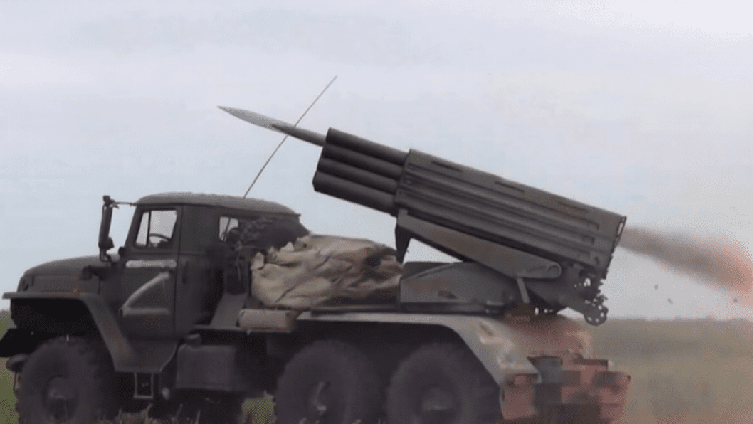 Russian Grad Fires, Tries to Hide by the Woods—Ukrainian Drones Still Find It