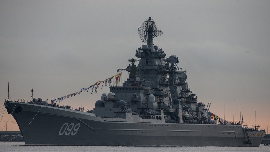 Satellite Image Reveals Russia’s Pyotr Velikiy Nuclear Battlecruiser Moored at Severomorsk With Its Future Uncertain