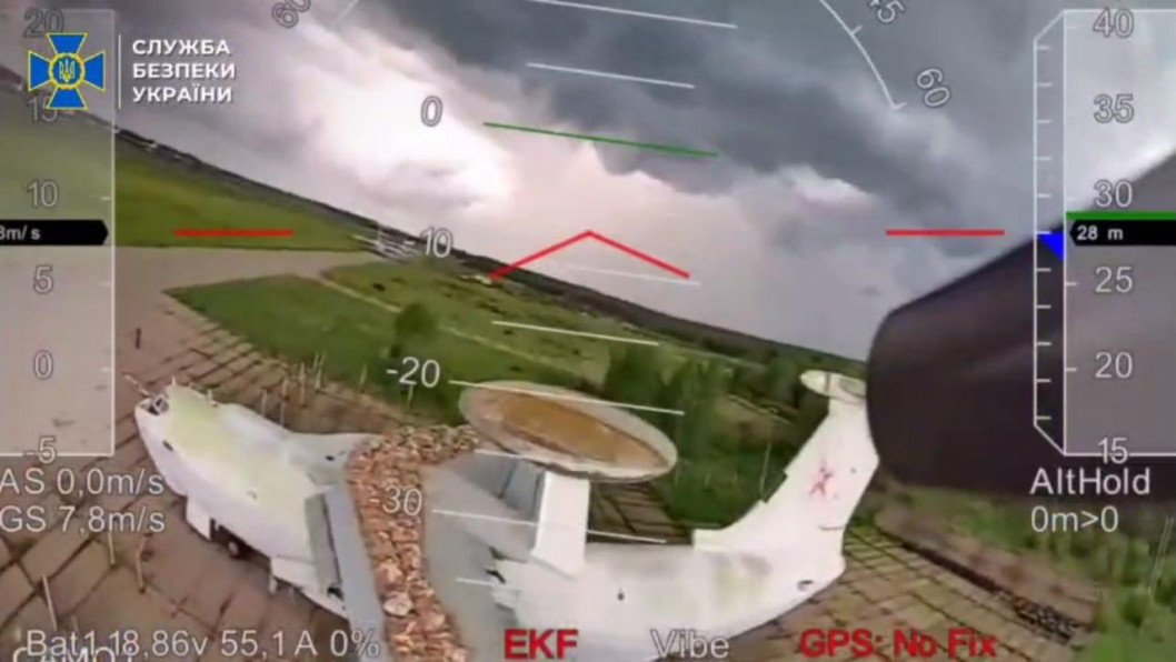 Watch: Ukraine Reveals Exclusive Footage of Massive Drone Attack on Russian Strategic Bombers