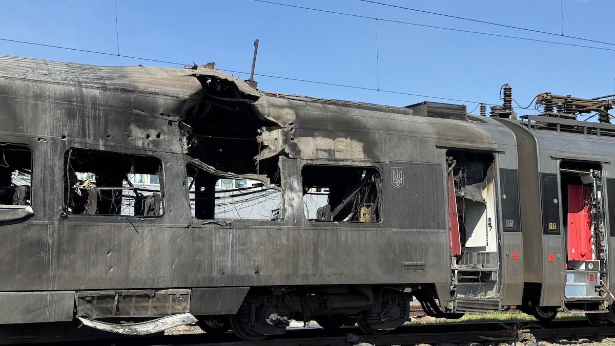 Russian Shahed Drones Strike Civilian Passenger Train in Kharkiv Region ...