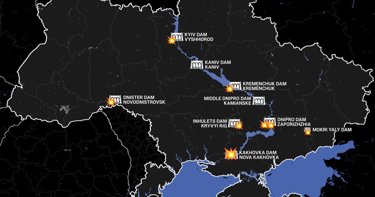 Here Are All the Times Russia Has Targeted Dams in Ukraine