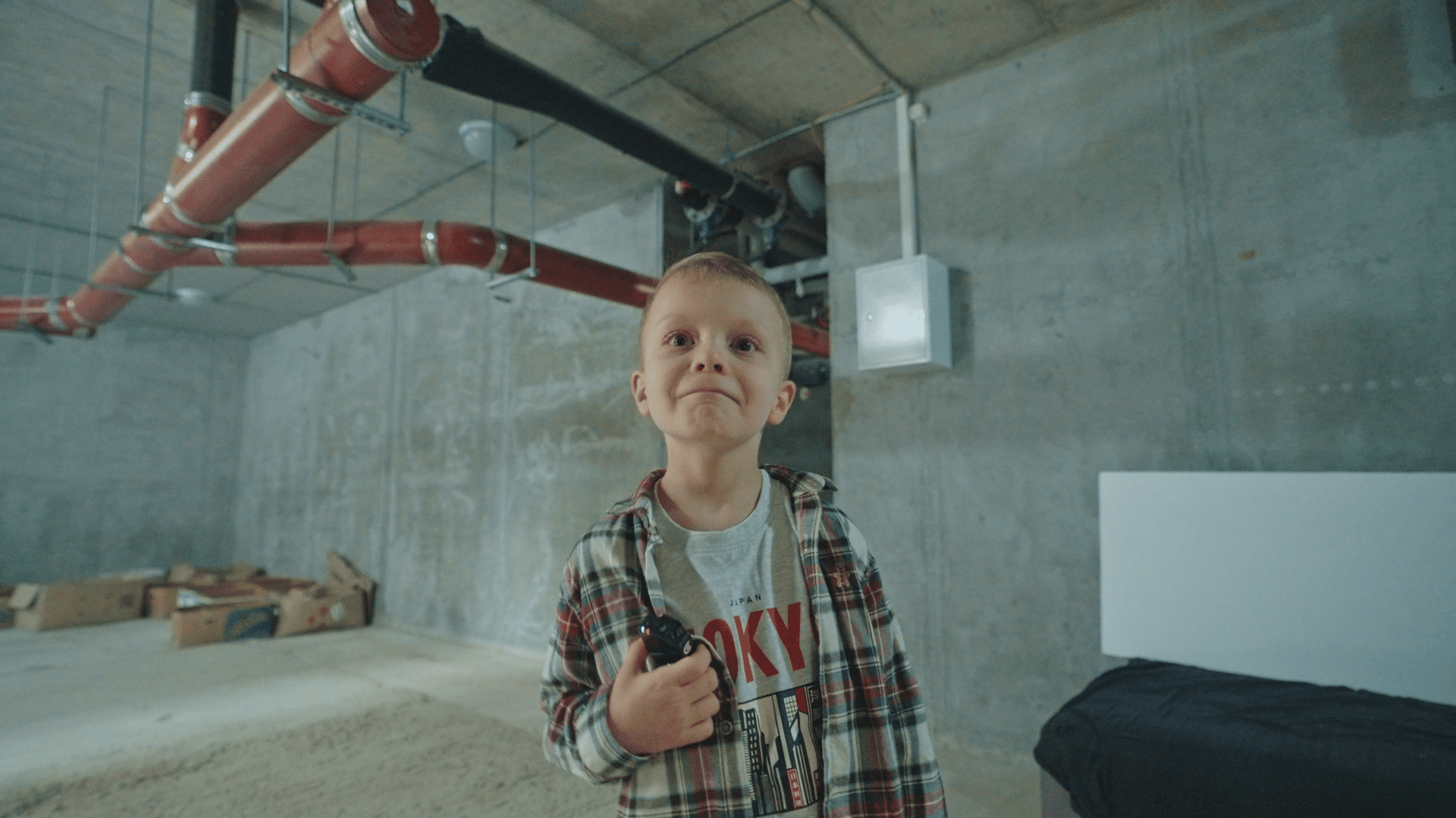 Six-year-old Robert from Kyiv in the shelter during an air-raid alert. (Source: Mykola Hrinenko/UNITED24 Media) Six-year-old Robert from Kyiv in the shelter during an air-raid alert. (Source: Mykola Hrinenko/UNITED24 Media)