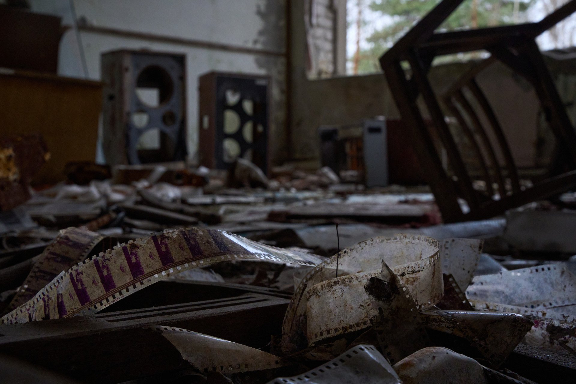 Energetik Palace of Culture. Inside, only the remnants of what was once a promising building remain. Photo: Mykyta Shandyba/UNITED24 Media