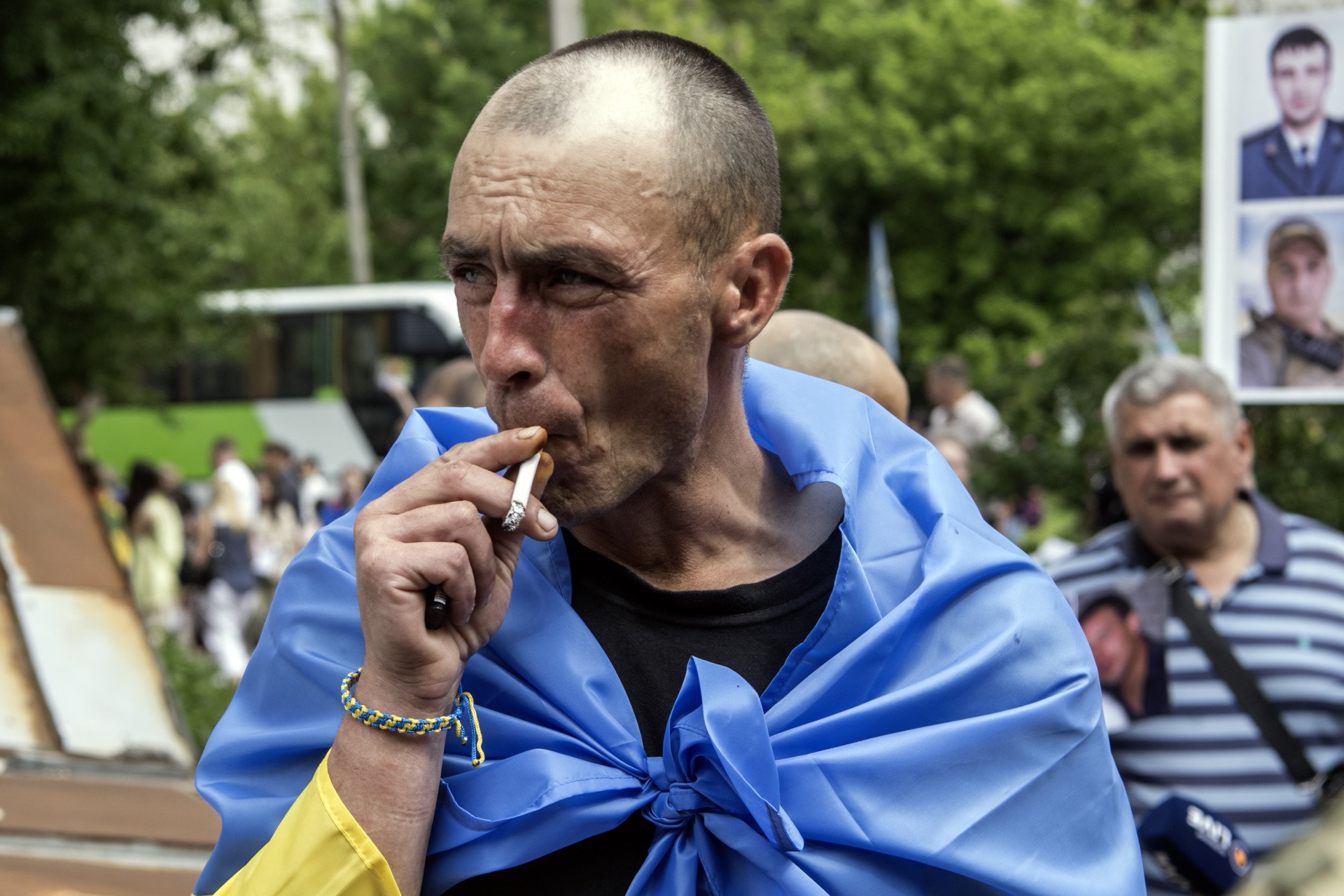 303 Ukrainian Armed Forces soldiers return from Russian captivity in Chernihiv region, Ukraine, on May 26, 2025. Photo by Maxym Marusenko/NurPhoto via Getty Images. 303 Ukrainian Armed Forces soldiers return from Russian captivity in Chernihiv region, Ukraine, on May 26, 2025. Photo by Maxym Marusenko/NurPhoto via Getty Images.