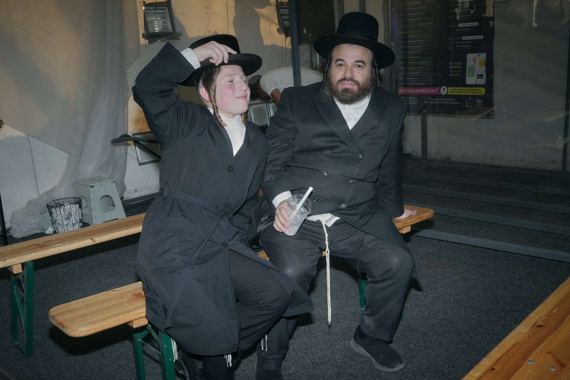 Hasdic father and son. Uman, Ukraine. September, 2025. Photo: Josh Olley/UNITED24 Media