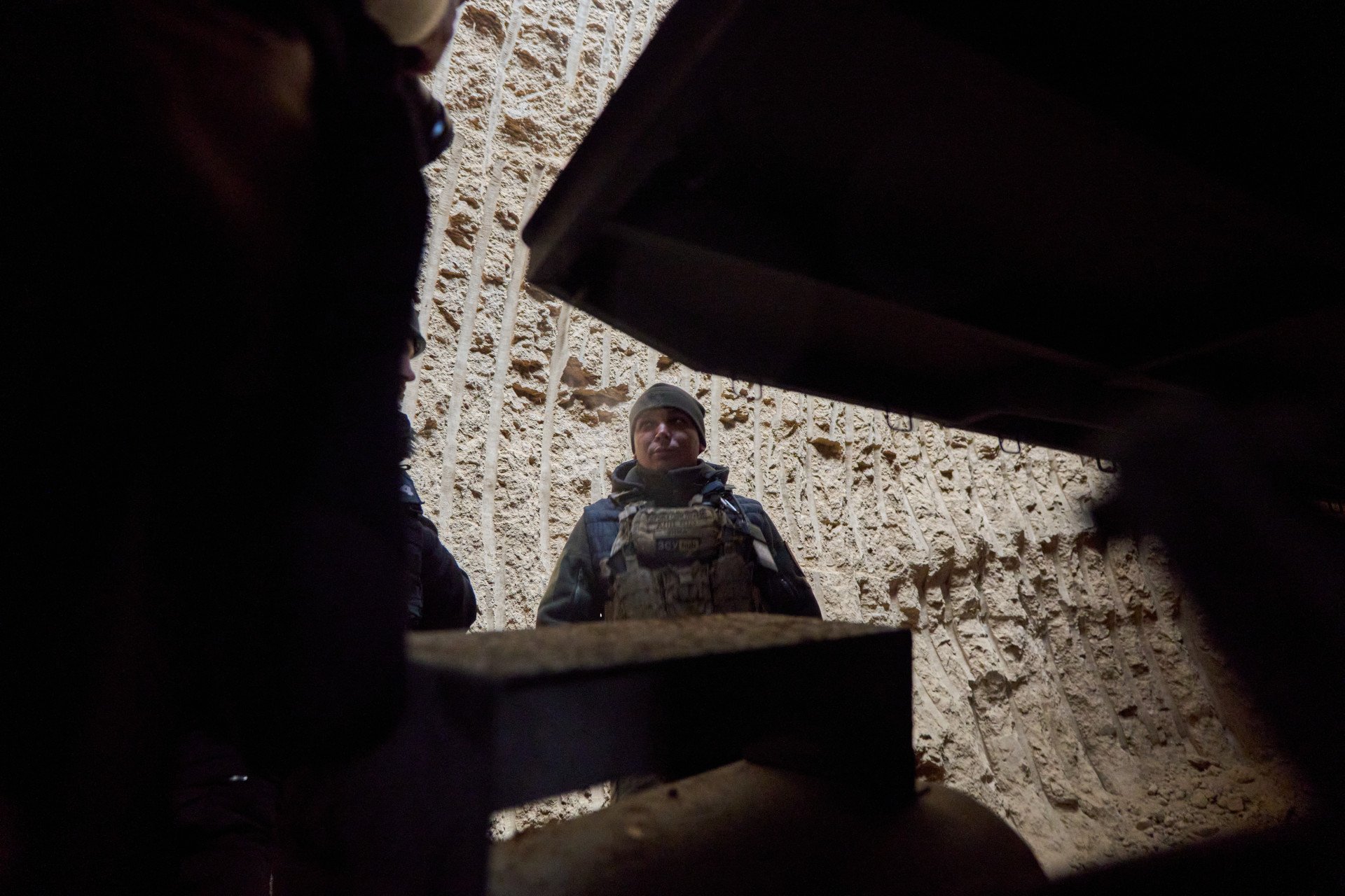 The commander of the crew of five stands behind the Bohdana, protected by a massive dugout the size of a quarry to hide the precious howitzer. Aptly named “Winter,” he sold auto parts before the full-scale invasion. When the Russians invaded Ukraine again, “Winter” told his wife he was going to wash the family car and instead signed up in the army. He was more afraid of this wife’s reaction than the Russians.