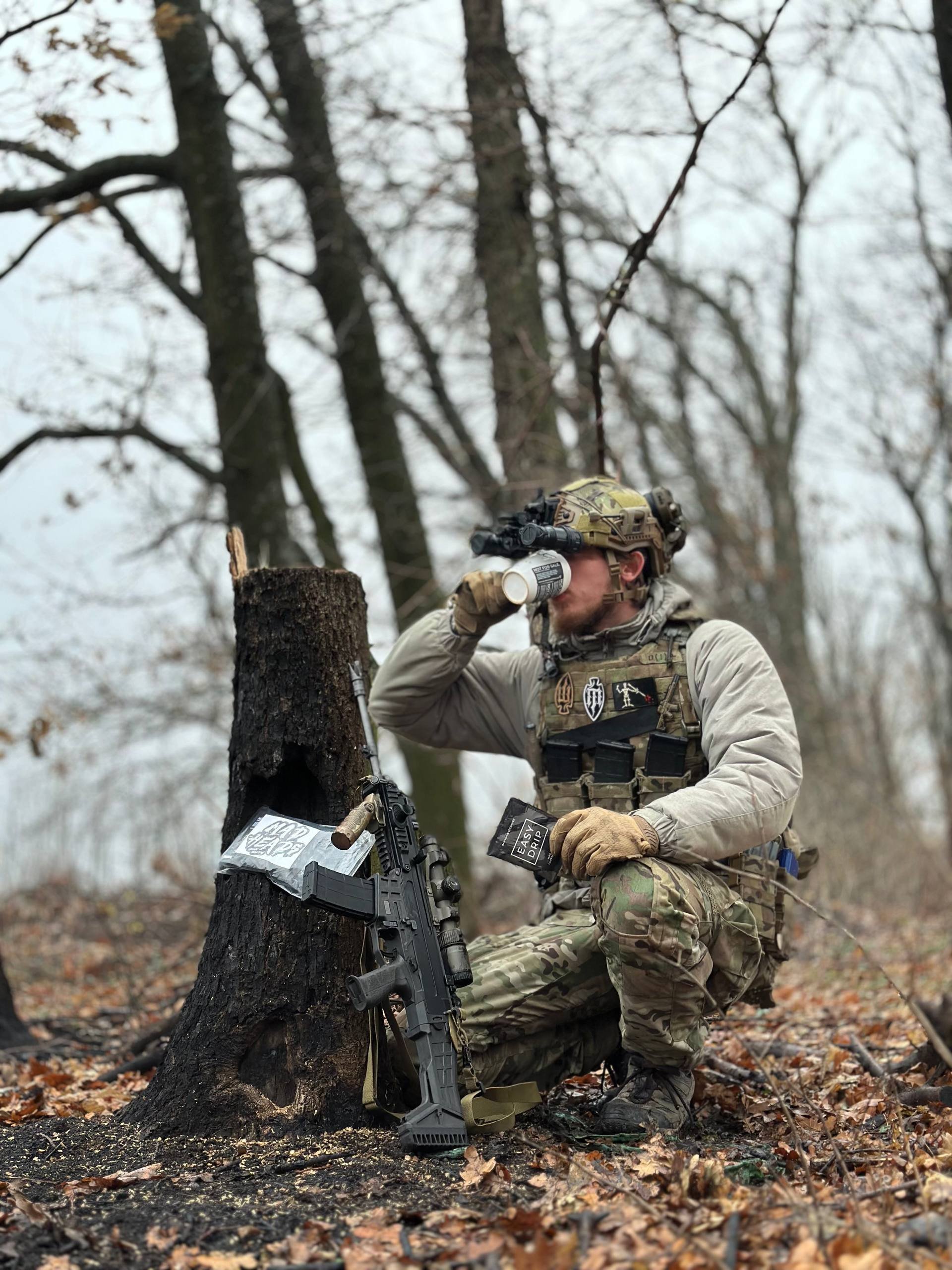 How Do You Take Your Morning Coffee? In Ukraine, It’s Brewed Under Russian Fire