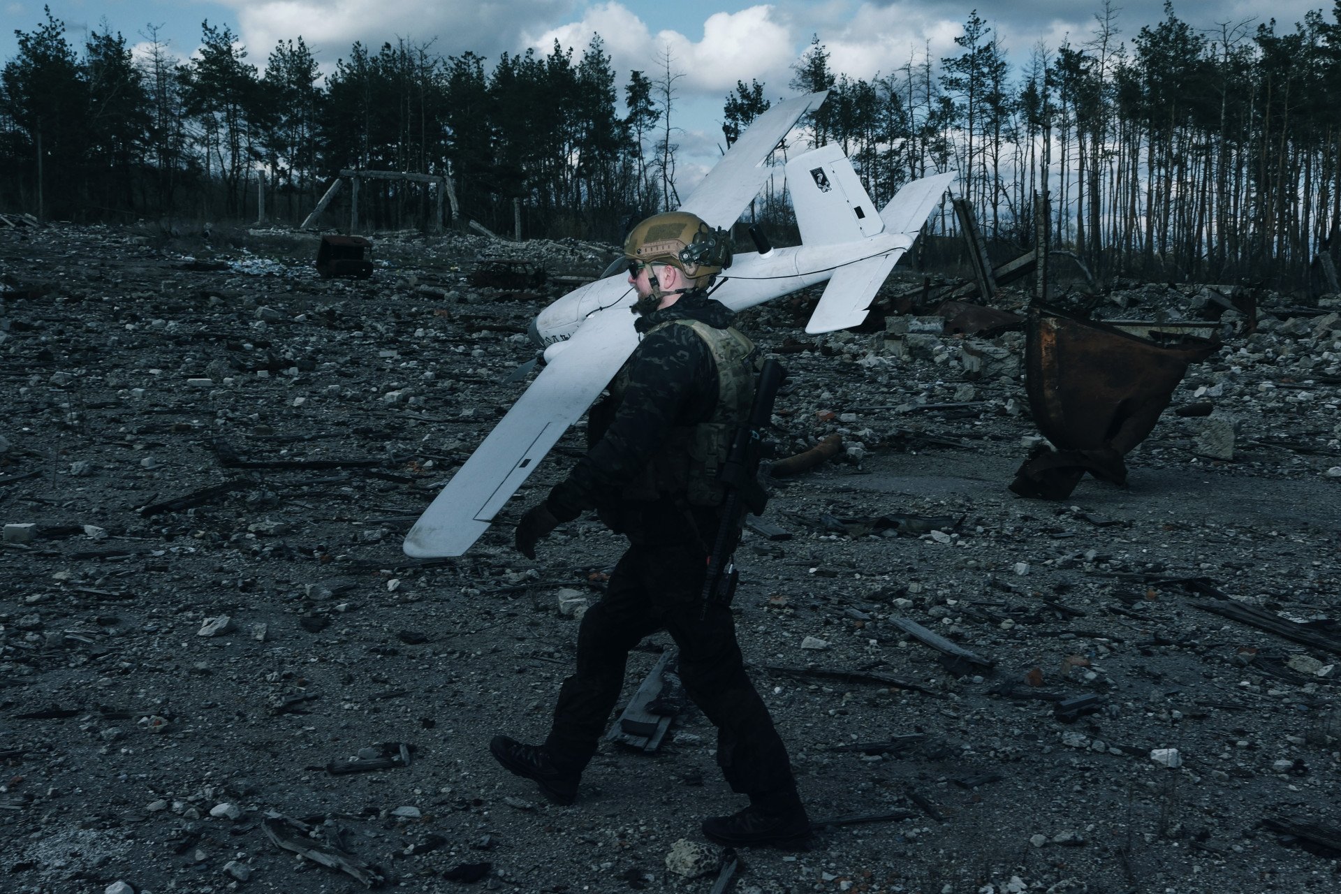 Kuzma, 35, stands with his Avenger strike drone, a testament to precision and power in the hands of the 3rd Assault’s elite. Kuzma, 35, stands with his Avenger strike drone, a testament to precision and power in the hands of the 3rd Assault’s elite.