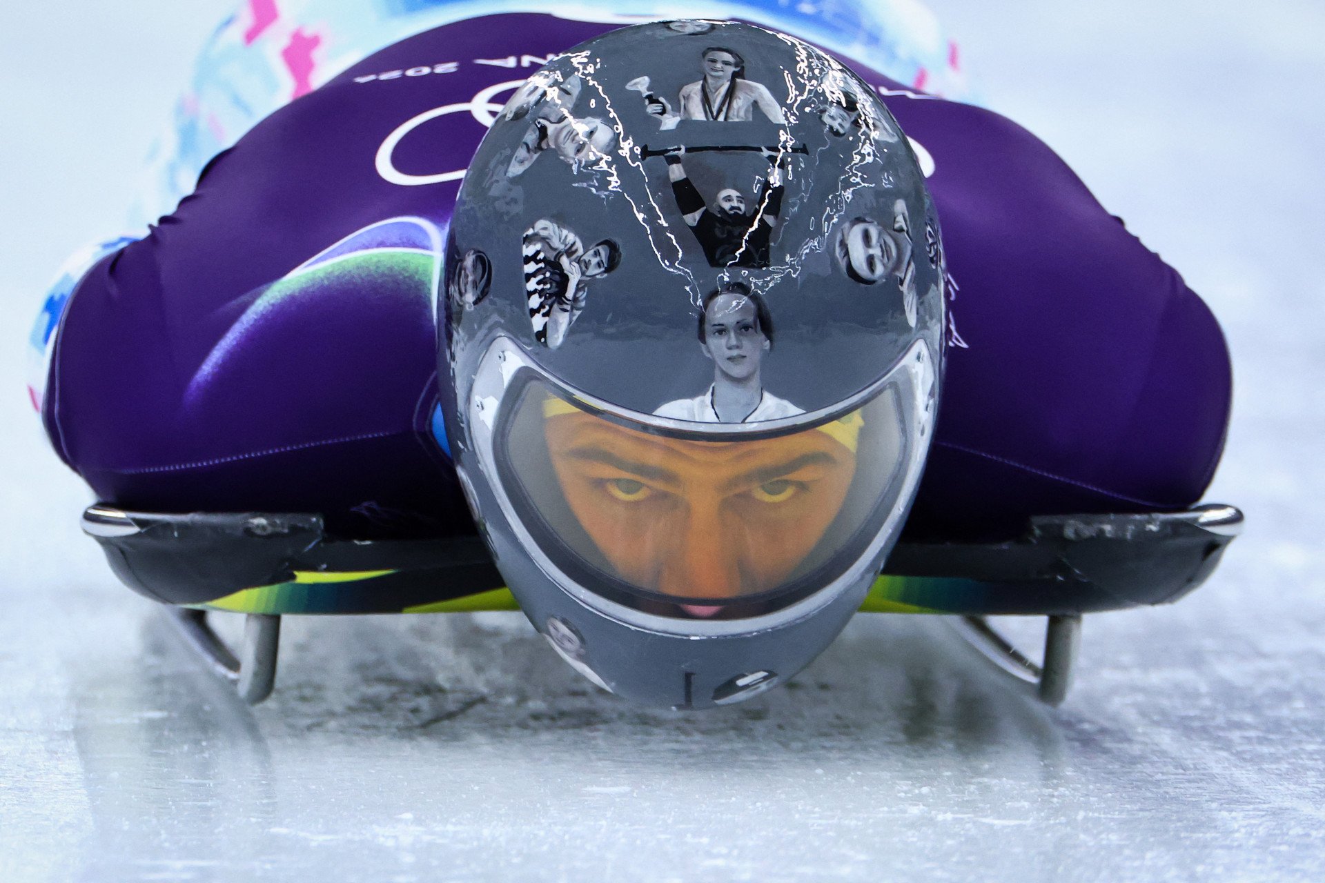 Vladyslav Heraskevych takes part in the skeleton men's training session during the Milano Cortina 2026 Winter Olympic Games. Photo by FRANCK FIFE / AFP via Getty Images. Vladyslav Heraskevych takes part in the skeleton men's training session during the Milano Cortina 2026 Winter Olympic Games. Photo by FRANCK FIFE / AFP via Getty Images.