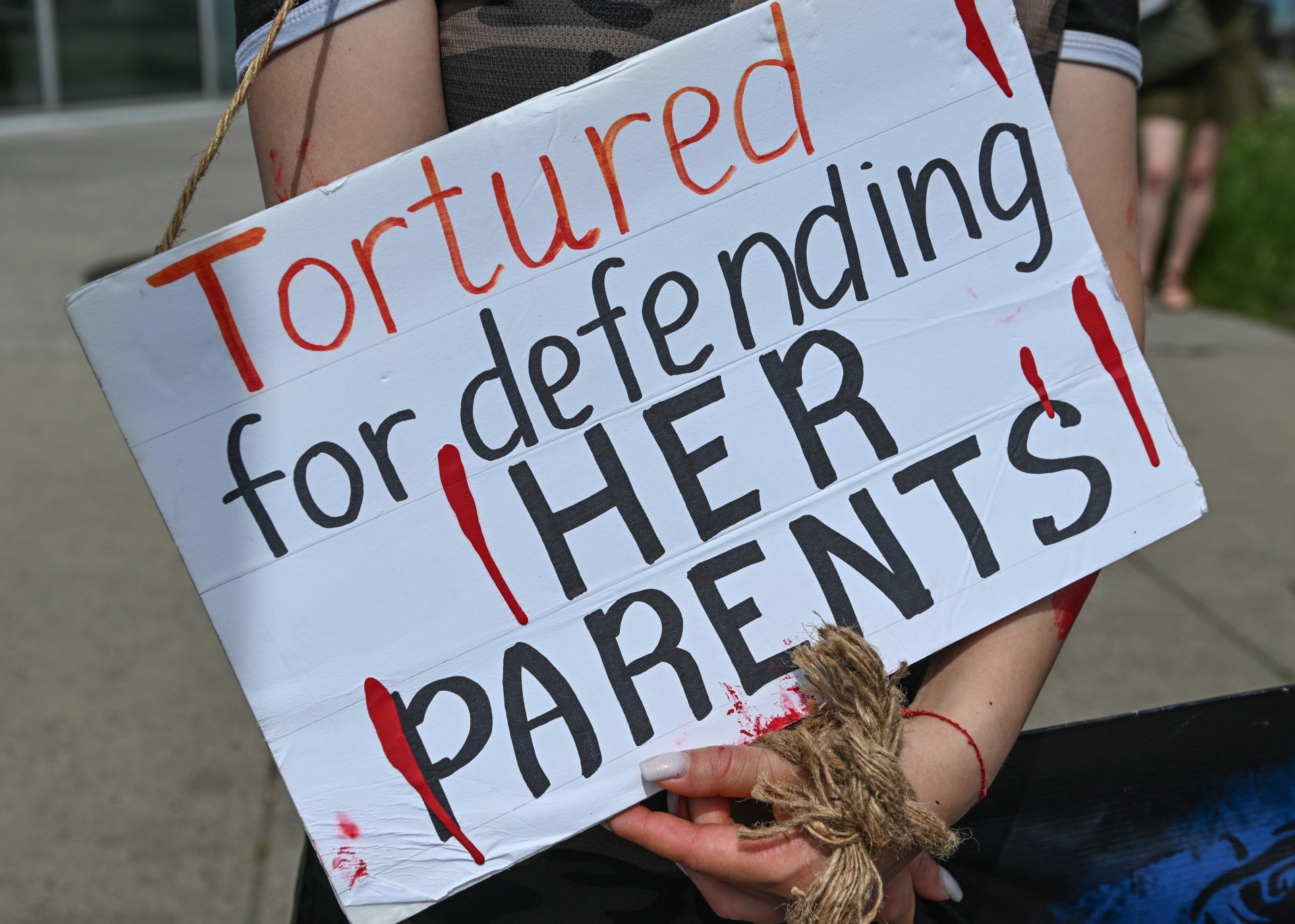 Members of Edmonton’s Ukrainian community gather on Whyte Avenue during a silent protest representing Ukrainian prisoners of war held by Russia, as part of the Return Alive rally on the International Day in Support of Victims of Torture, June 28, 2025, in Edmonton, Alberta, Canada. Photo by Artur Widak/NurPhoto via Getty Images. Members of Edmonton’s Ukrainian community gather on Whyte Avenue during a silent protest representing Ukrainian prisoners of war held by Russia, as part of the Return Alive rally on the International Day in Support of Victims of Torture, June 28, 2025, in Edmonton, Alberta, Canada. Photo by Artur Widak/NurPhoto via Getty Images.