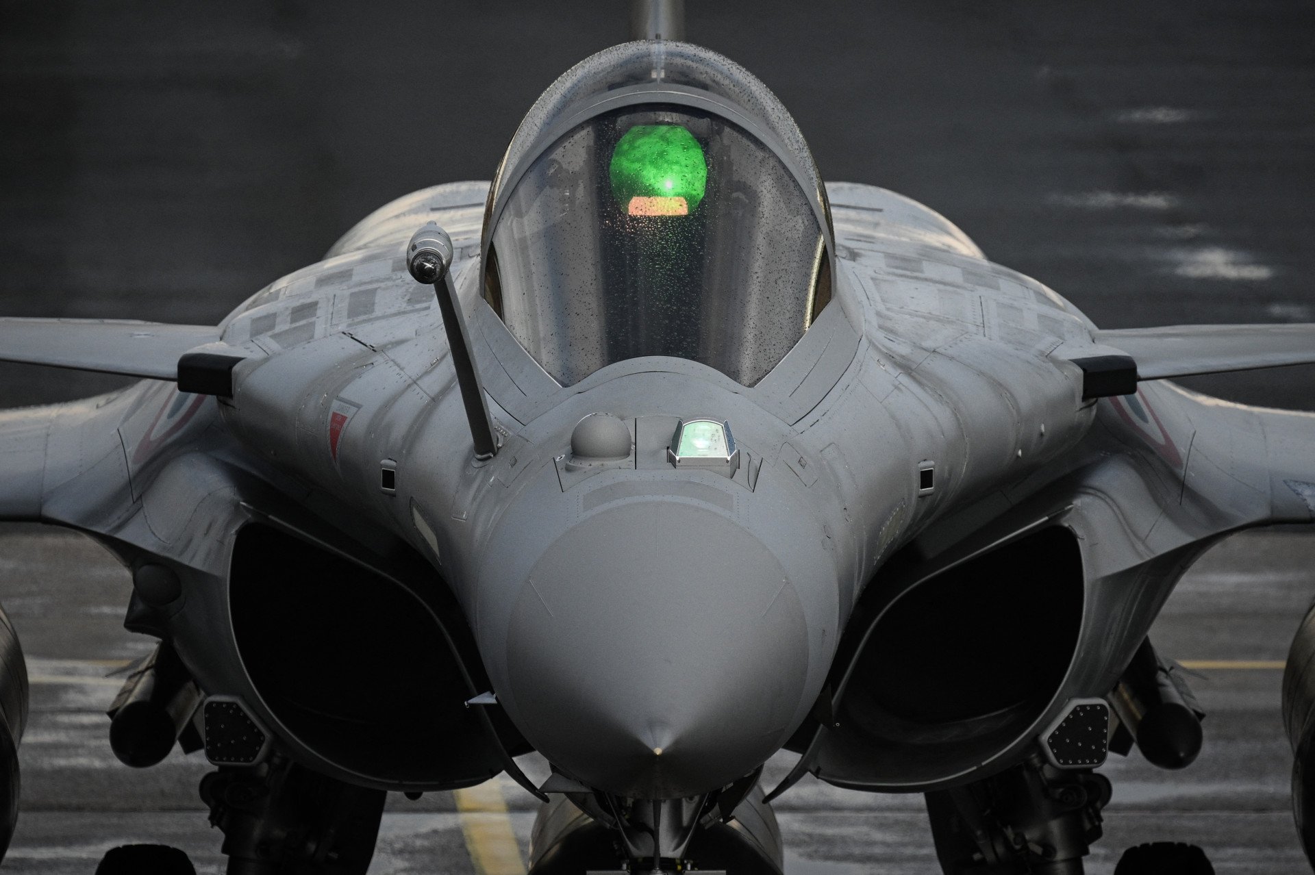 A French Air and Space Force Rafale fighter jet at Cazaux Air Base during the TOPAZE 2026 military exercise on January 29, 2026. (Source: Getty Images) A French Air and Space Force Rafale fighter jet at Cazaux Air Base during the TOPAZE 2026 military exercise on January 29, 2026. (Source: Getty Images)