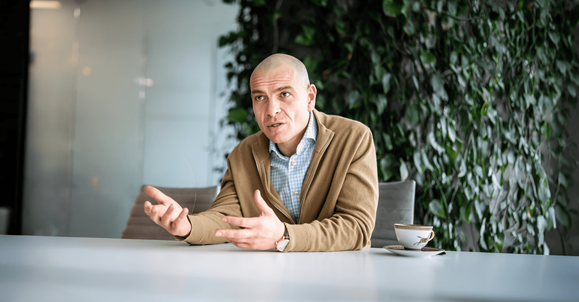 Maksym Kushnaryov, Activitis shareholder. (Photo by Artem Halkin)