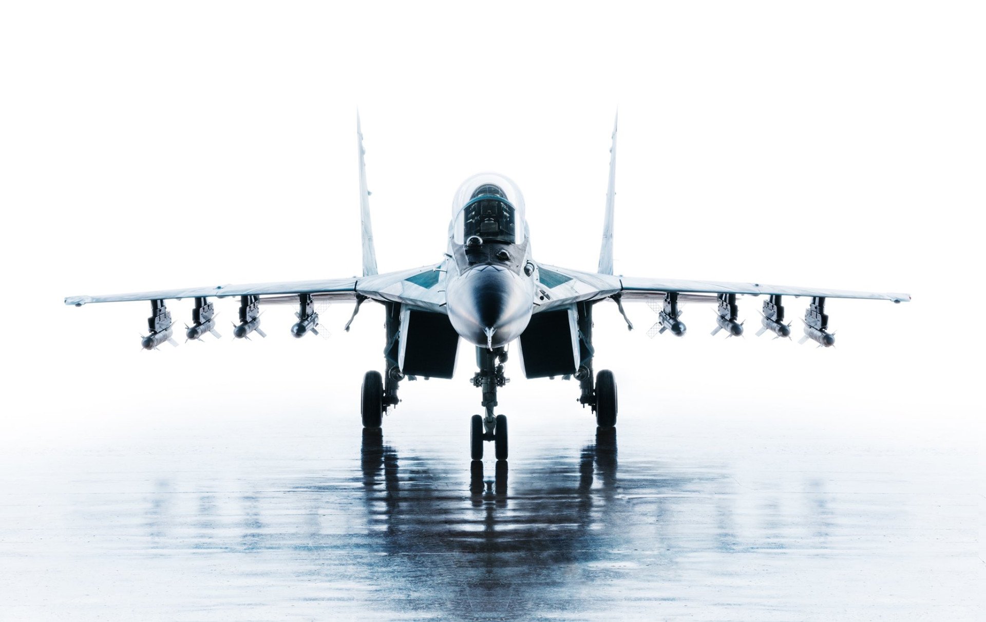 A Russian multipurpose jet fighter, the MiG-35, 2020. A Russian multipurpose jet fighter, the MiG-35, 2020.