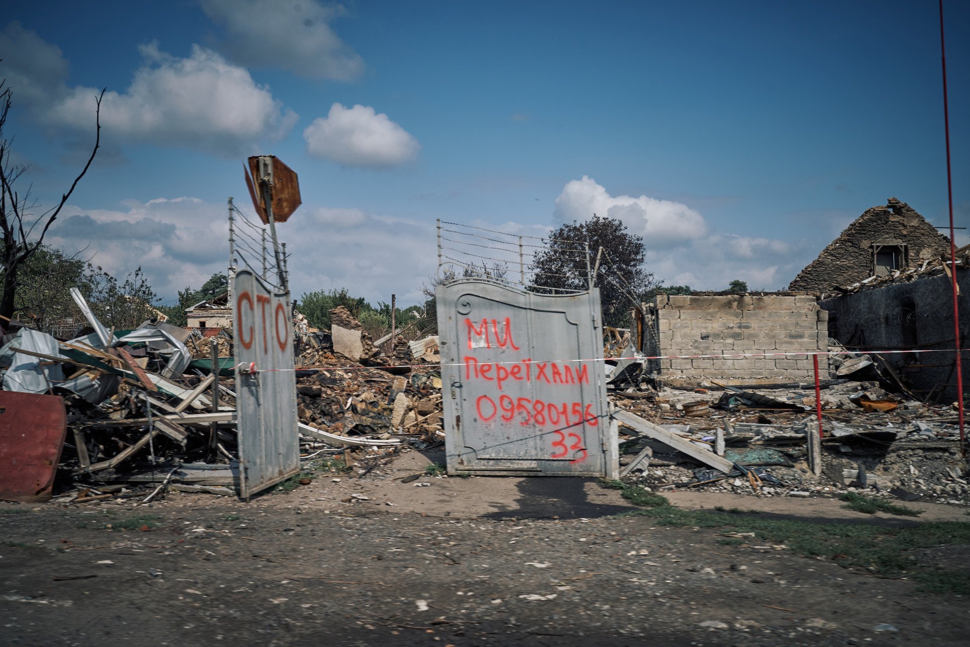 “We moved,” Kostiantynivka, August 2025. Photo: Josh Olley/UNITED24 Media