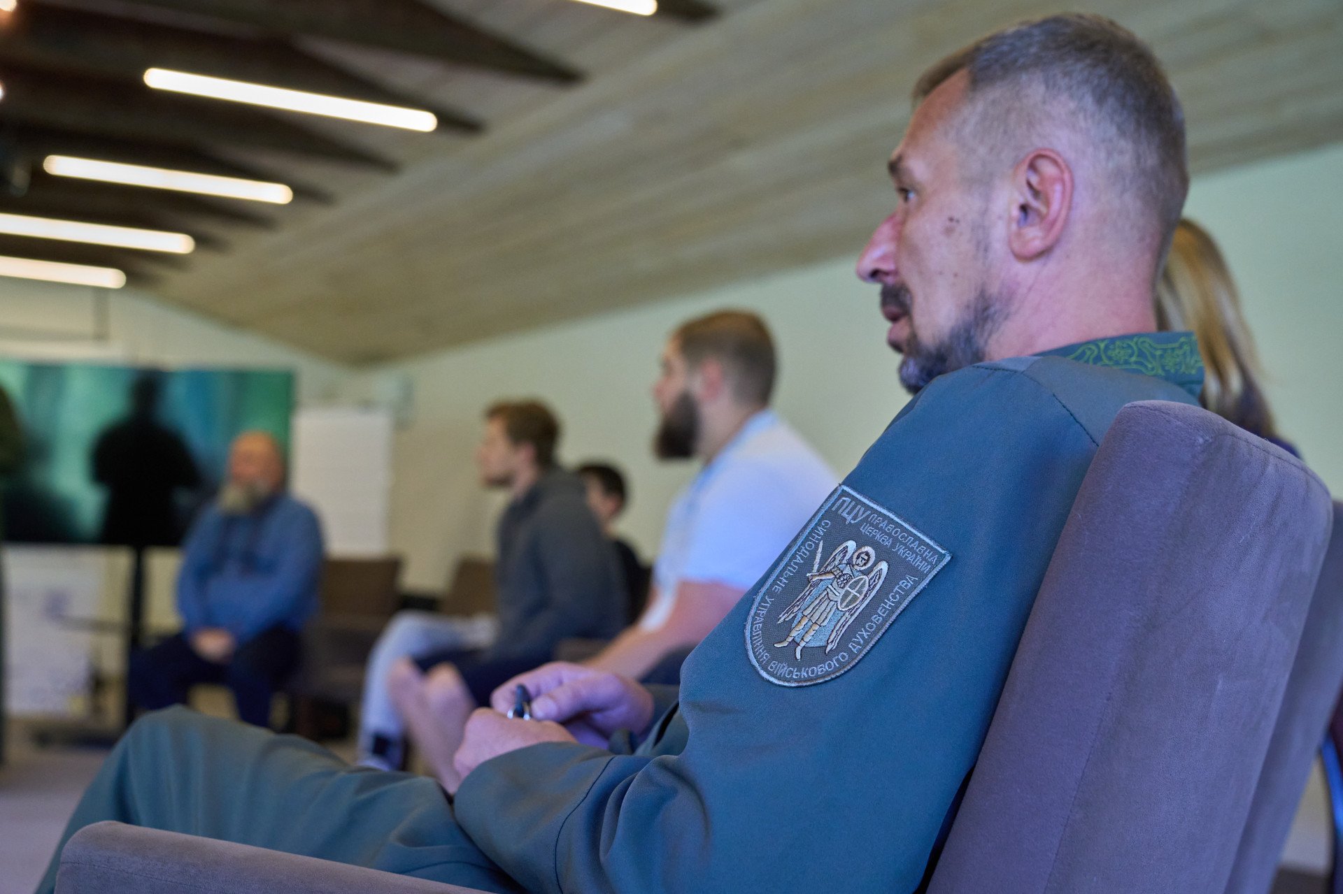 Psychological workshops are held as part of the project for chaplains—they are designed around the requests submitted by the participants before the project started. (Photo: Mykyta Shandyba/ UNITED24 Media) Psychological workshops are held as part of the project for chaplains—they are designed around the requests submitted by the participants before the project started. (Photo: Mykyta Shandyba/ UNITED24 Media)