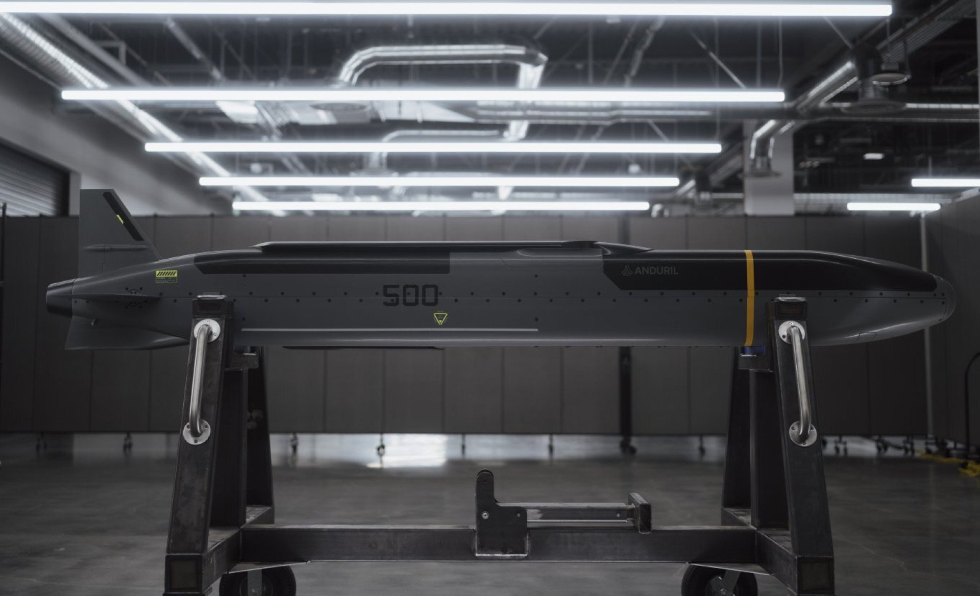 Barracuda-500 cruise missile on display. (Source: Anduril Industries)